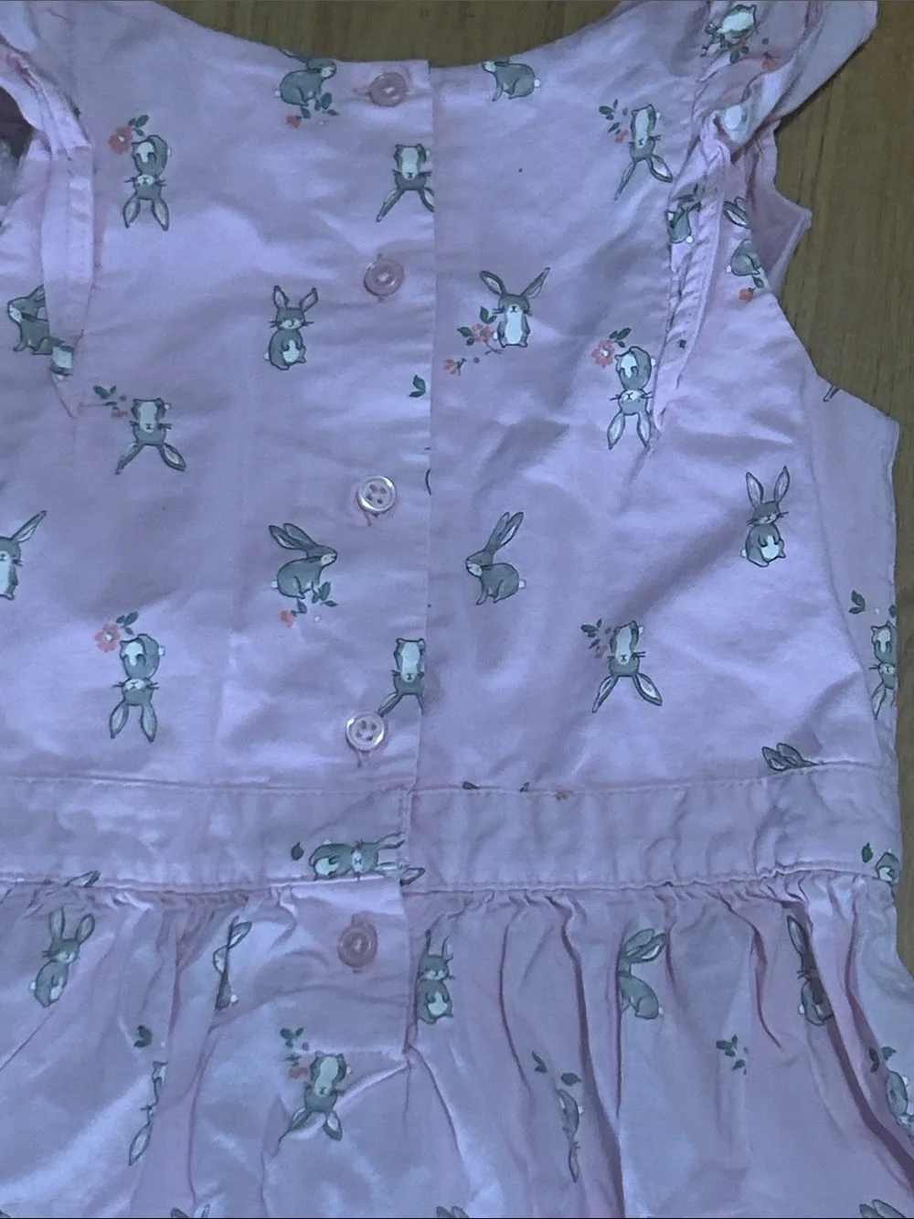 Carter's Light Pink Bunny Ruffle Sundress Size 5T